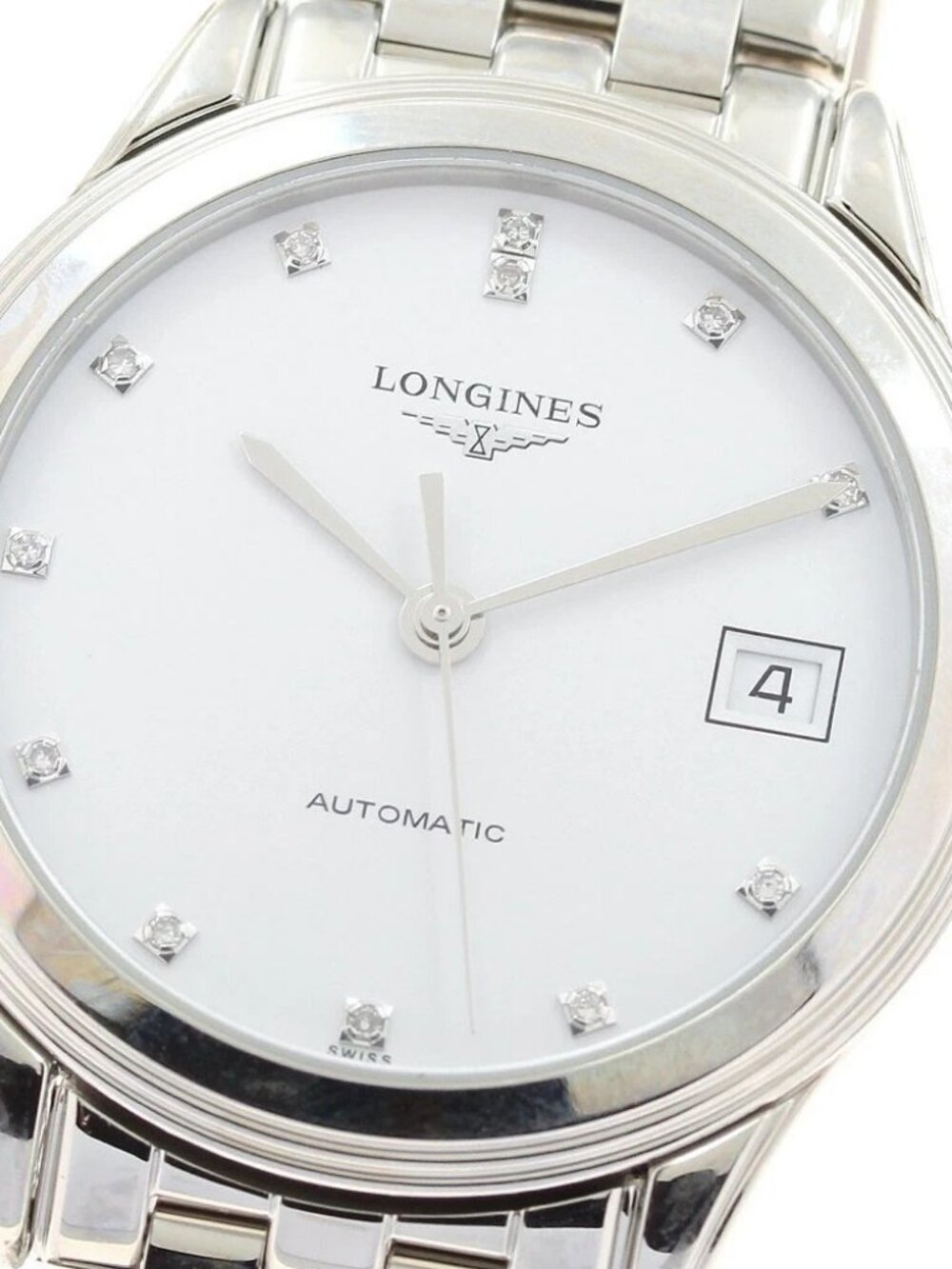 LONGINES Flagship L4.774.4 Date 12P diamond Automatic Men's Watch